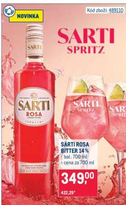 SARTI ROSA BITTER 14 %