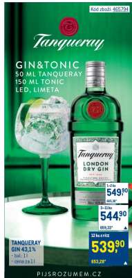 TANQUERAY GIN 43,1 %