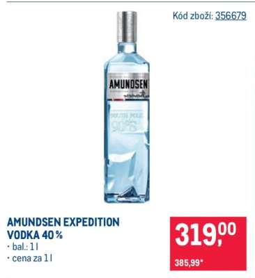 AMUNDSEN EXPEDITION VODKA 40 %