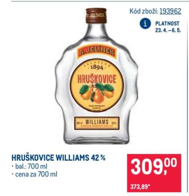 Hruškovice Williams 42