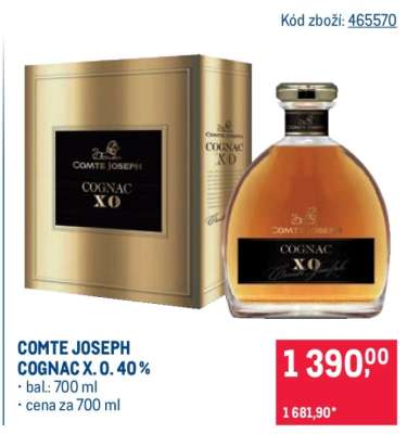 Comte Joseph Cognac X. O. 40 %