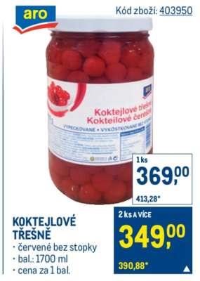 Koktejlové třešně