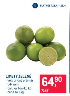 Limety zelené