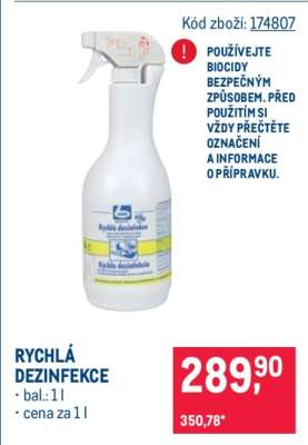 Rychlá dezinfekce
