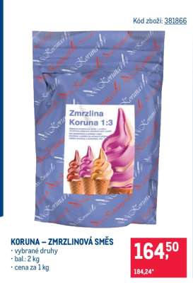 KORUNA – ZMRZLINOVÁ SMĚS