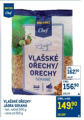 VLAŠSKÉ OŘECHY/ORECHY SEKANÉ