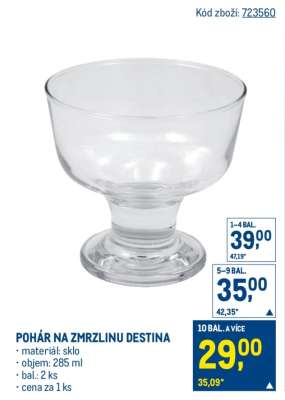 POHÁR NA ZMRZLINU DESTINA