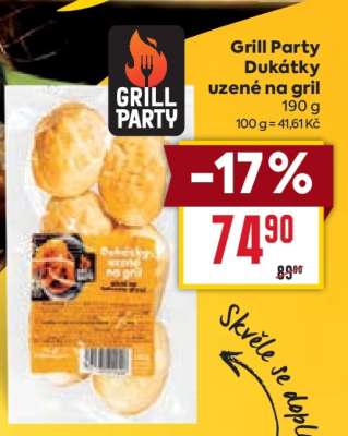 Grill Party Dukátky uzené na gril
