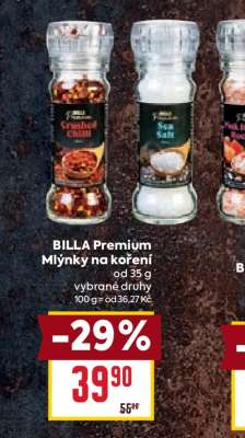 BILLA Premium Mlýnky na koření