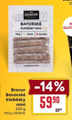 Bravur Bavorské klobásky mini