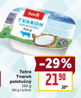 Tatra tvaroh polotučný