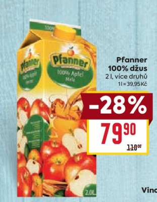 Pfanner 100% džus