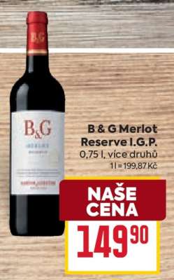 B & G Merlot Reserve I.G.P.