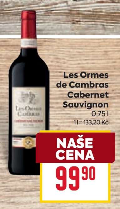 Les Ormes de Cambras Cabernet Sauvignon