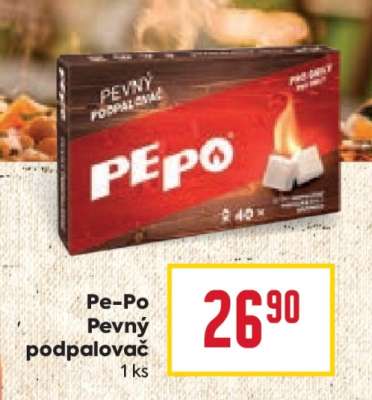 Pe-Po pevný podpalovač