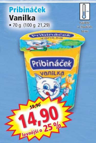 Pribináček vanilka