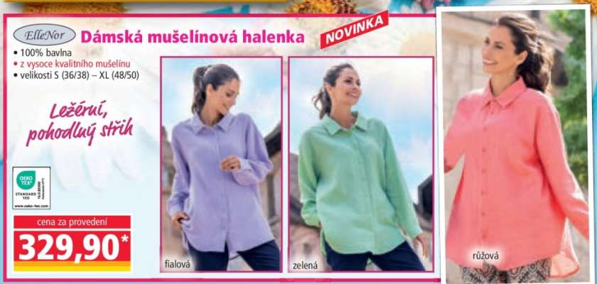 Dámská mušelínová halenka