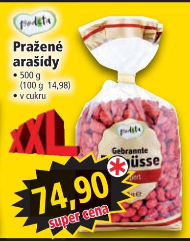 PRAŽENÉ ARAŠÍDY
