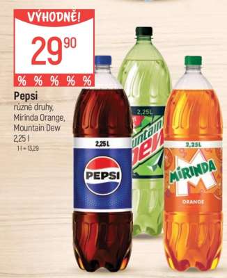 Pepsi, Mirinda Orange, Mountain Dew