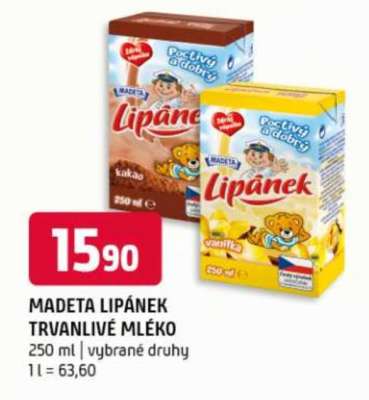 Madeta Lipánek Trvanlivé mléko