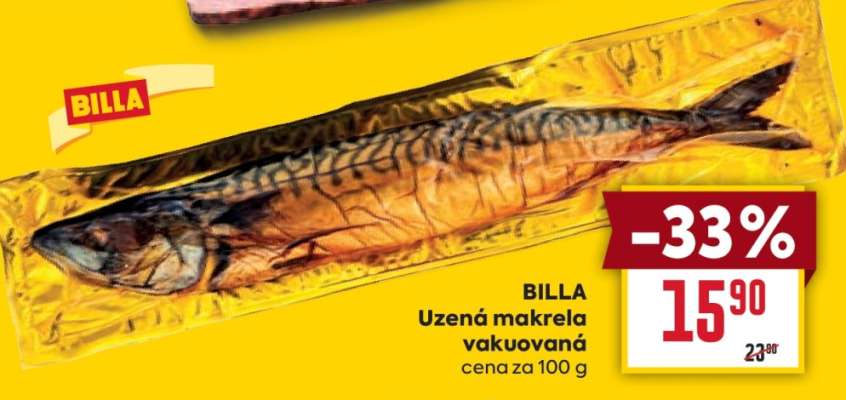 BILLA Uzená makrela vakuovaná
