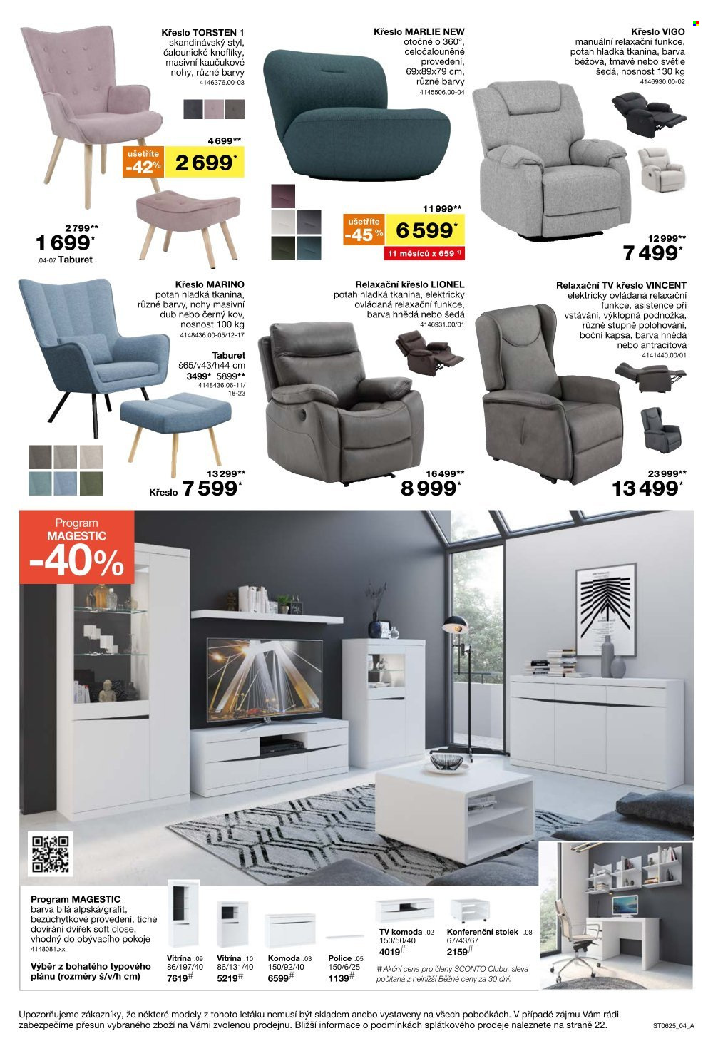 Leták SCONTO NÁBYTEK - 30. 4. 2025 - 13. 5. 2025. 