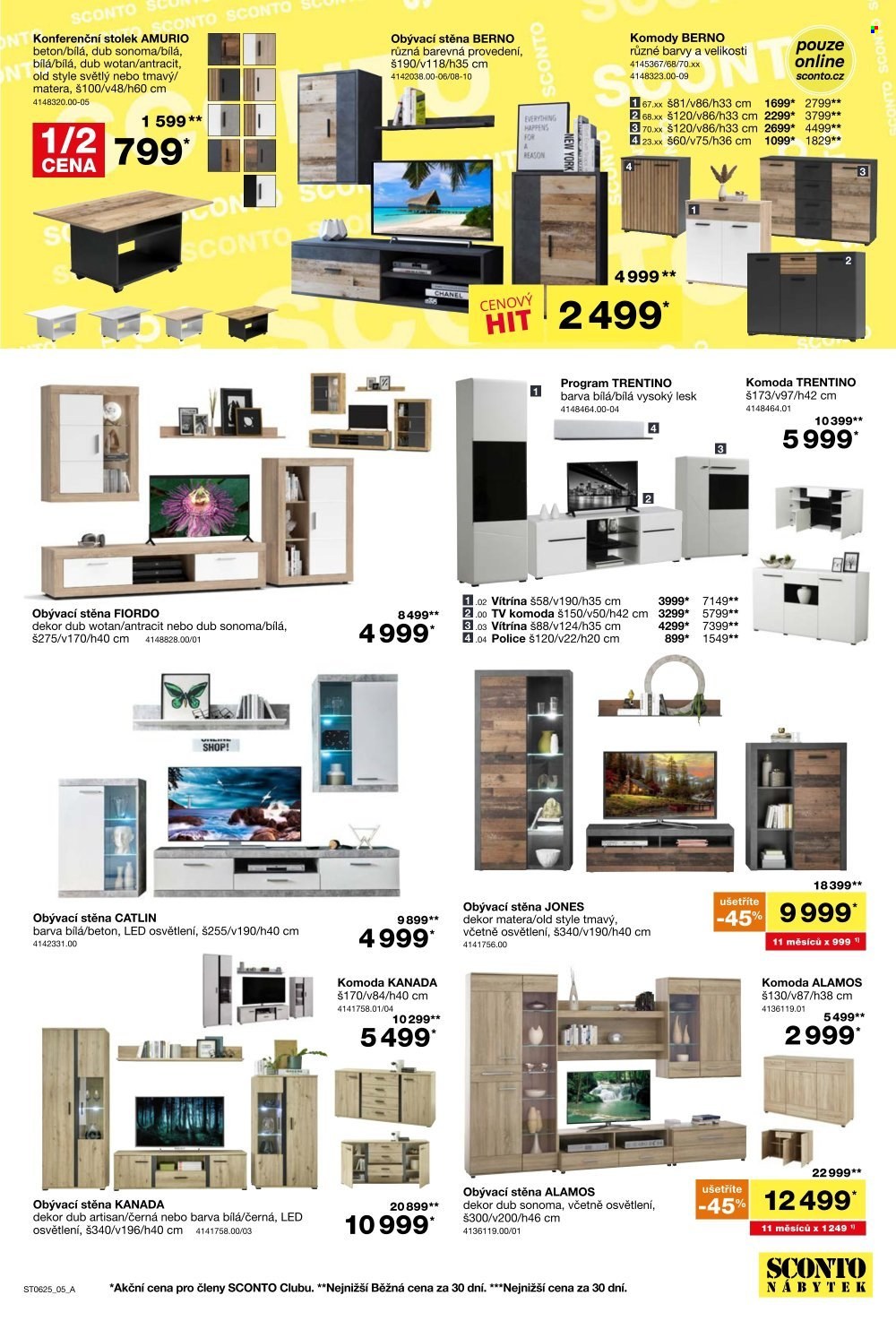 Leták SCONTO NÁBYTEK - 30. 4. 2025 - 13. 5. 2025. 
