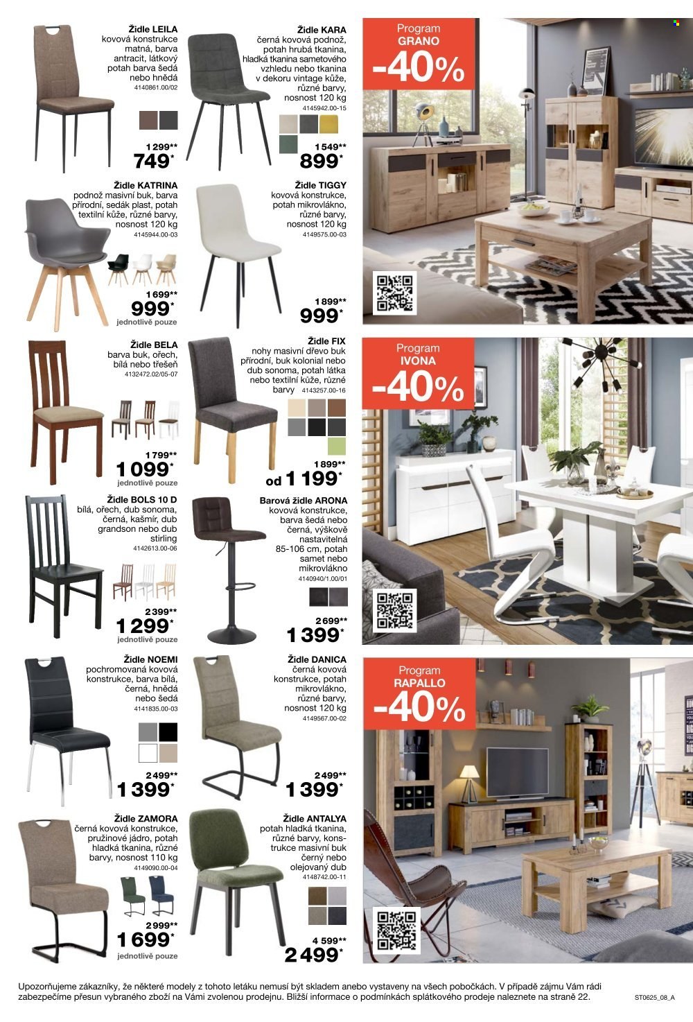 Leták SCONTO NÁBYTEK - 30. 4. 2025 - 13. 5. 2025. 