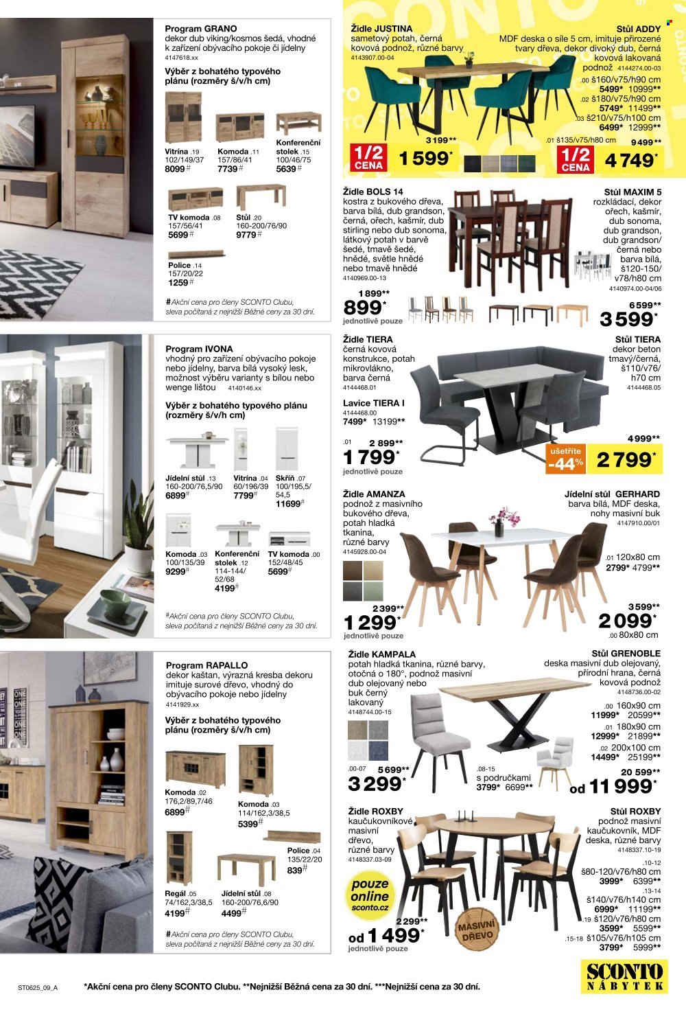 Leták SCONTO NÁBYTEK - 30. 4. 2025 - 13. 5. 2025. 