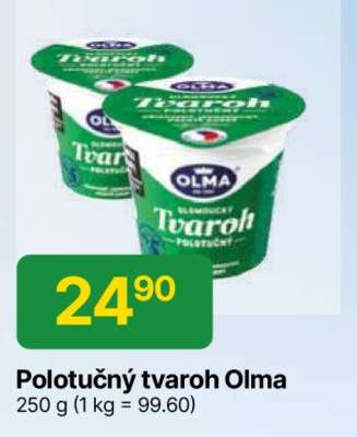 Polotučný tvaroh Olma