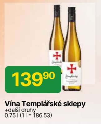 Víno Templářské sklepy