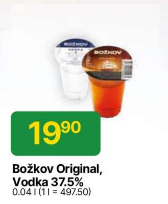 Božkov Original, Vodka 37.5%