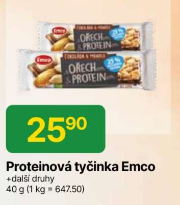 Proteinová tyčinka Emco