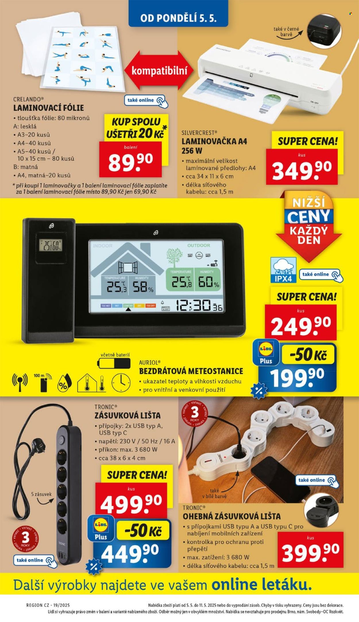 Leták Lidl - 5. 5. 2025 - 11. 5. 2025. 