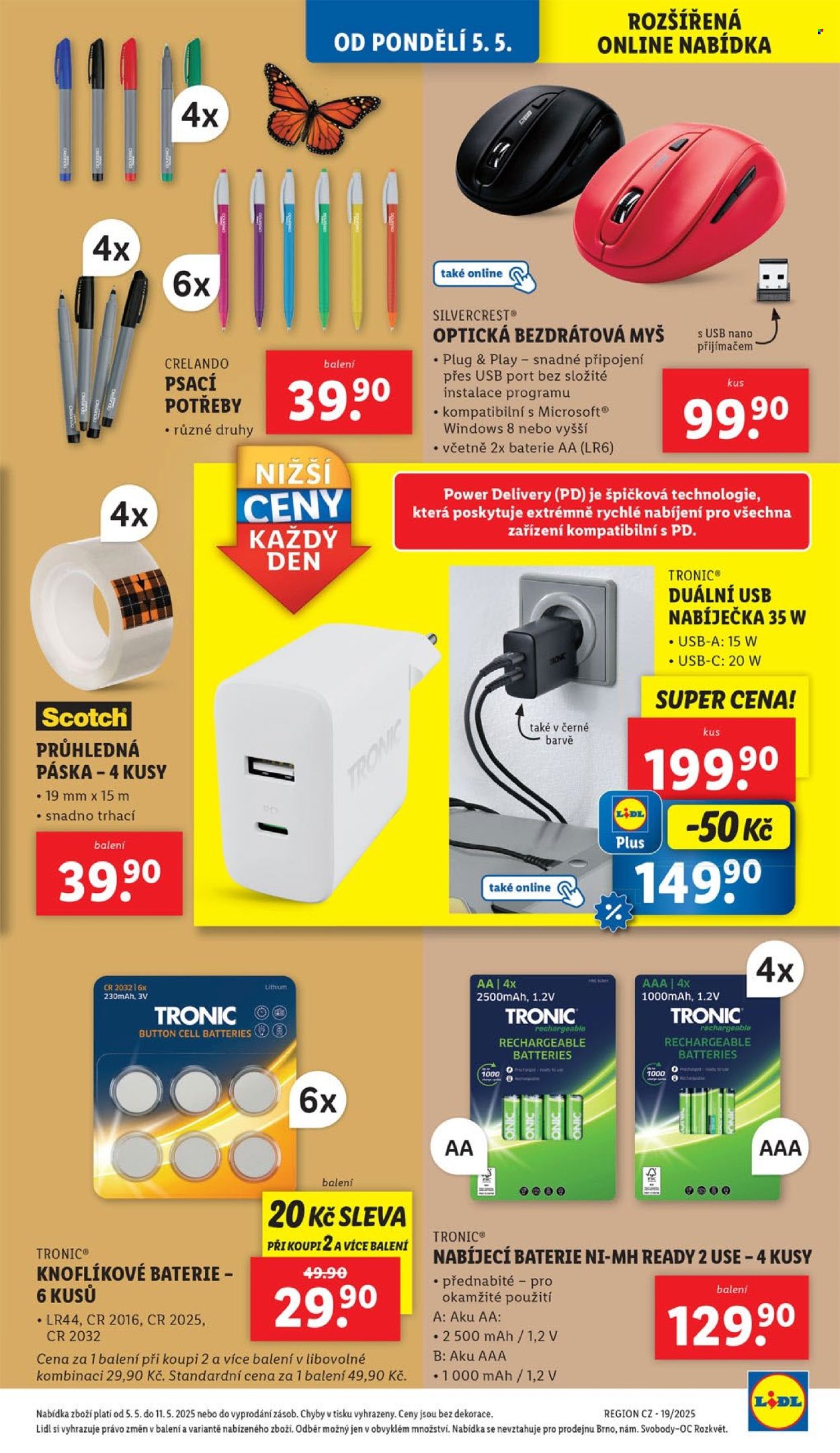 Leták Lidl - 5. 5. 2025 - 11. 5. 2025. 