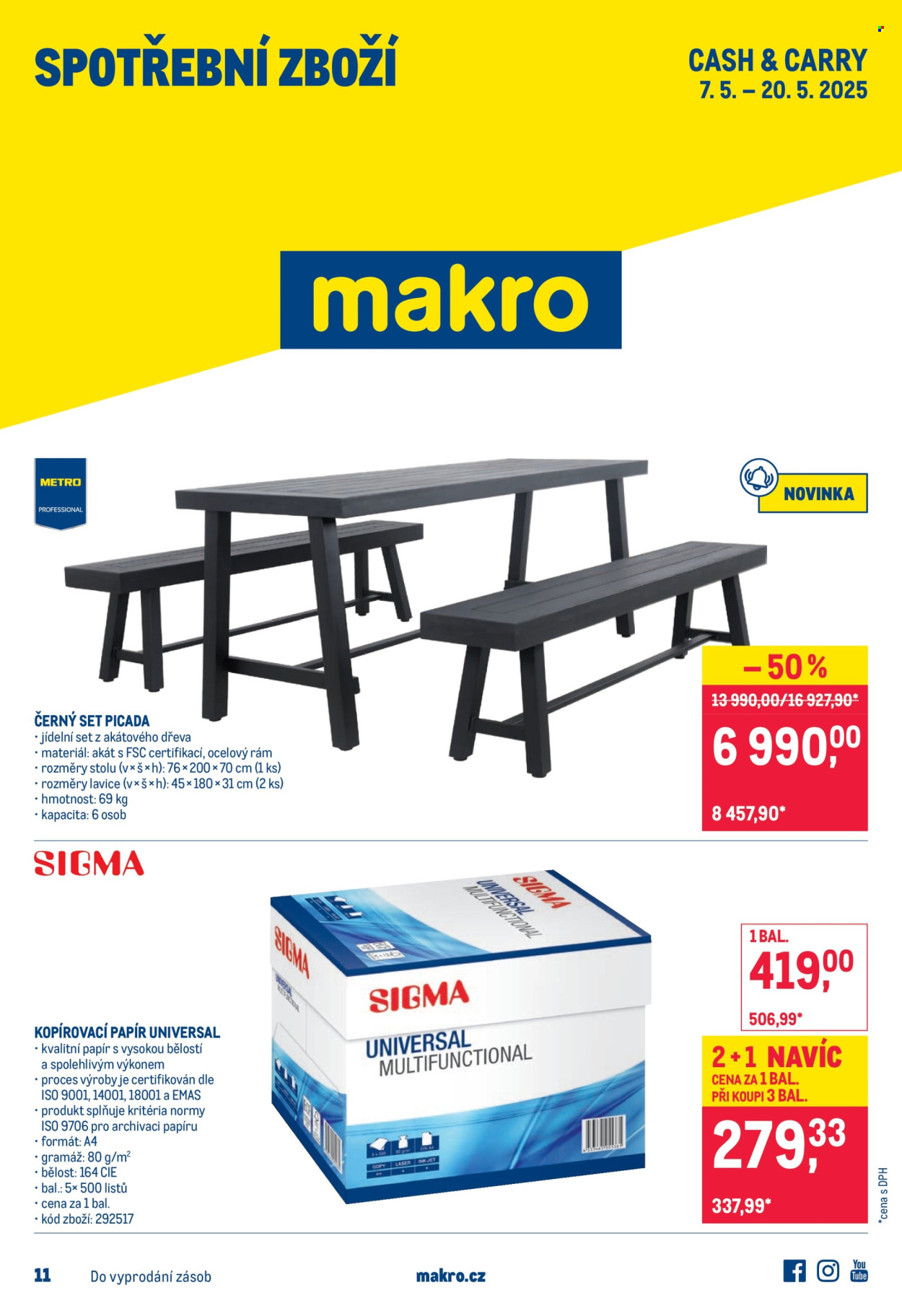 Leták MAKRO - 7. 5. 2025 - 20. 5. 2025. 