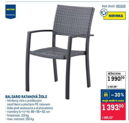 BALSARIO RATANOVÁ ŽIDLE