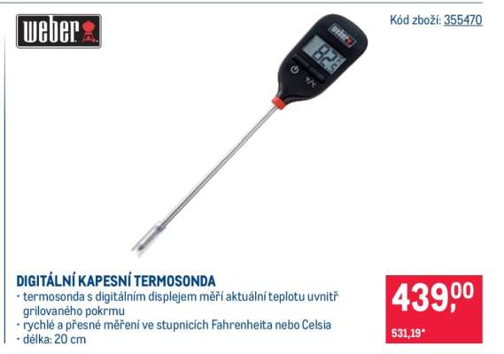 DIGITÁLNÍ KAPESNÍ TERMOSONDA