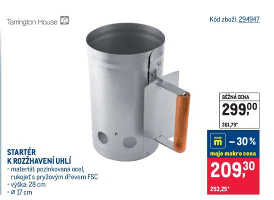 STARTÉR K ROZŽHAVENÍ UHLÍ