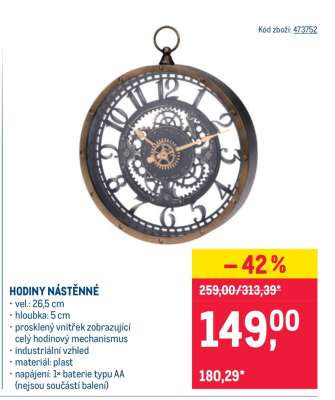 Hodiny nástěnné