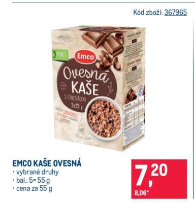 EMCO KAŠE OVESNÁ