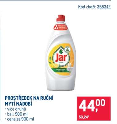 Prostředek na ruční mytí nádobí