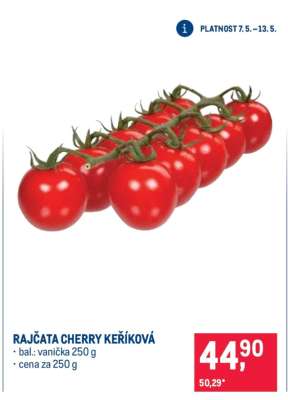 Rajčata Cherry keříková