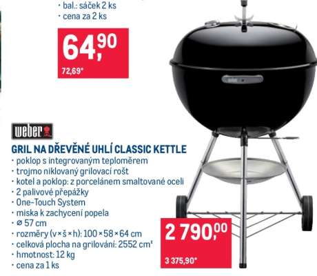 GRIL NA DŘEVĚNÉ UHLÍ CLASSIC KETTLE