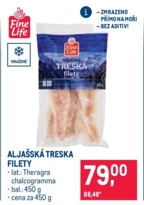 Aljašská treska filety