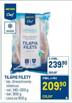 Tilápie filety