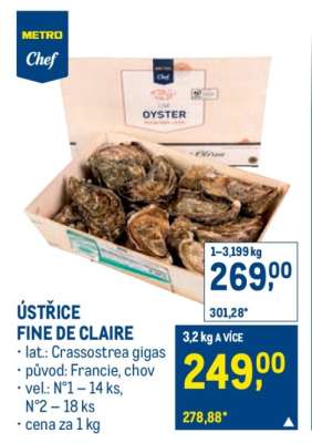 Ústřice Fine de Claire