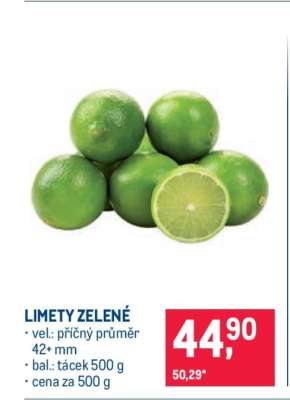 Limety zelené
