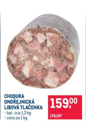 CHODURA ONDŘEJNICKÁ LIBOVÁ TLAČENKA