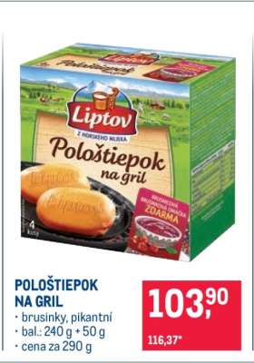 Pološtiepok na gril